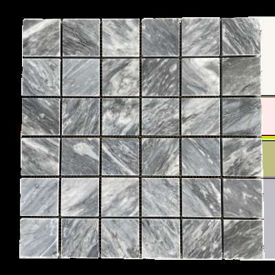 Bardiglio Marble Mosaic Polished Square 2x2 All Marble Tiles