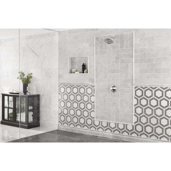 Bianco Carrara 4x12 Polished Marble Tiles $12.50/SF All Marble Tiles