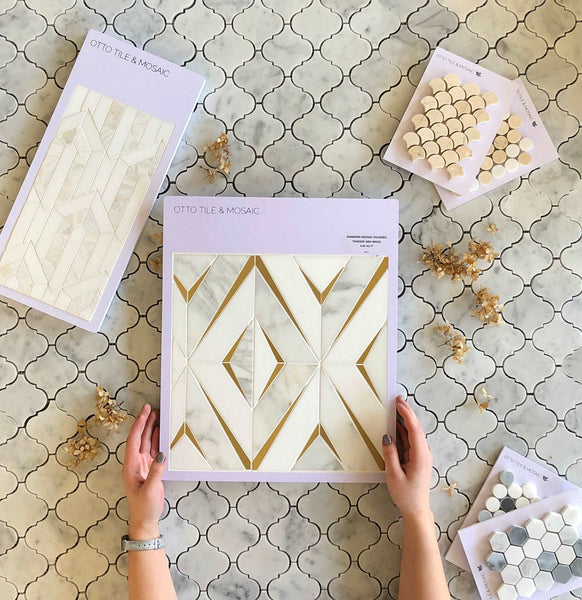 Arabesque Carrara waterjet Polished Mosaic for Bathroom Wall| White Marble Tile| Shower Floor| Kitchen Backsplash| White Marble Mosaic All Marble Tiles