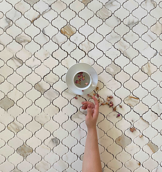 Calacatta Gold Casablanca Mosaic All Marble Tiles