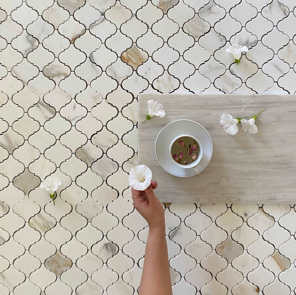 Calacatta Gold Casablanca Mosaic All Marble Tiles