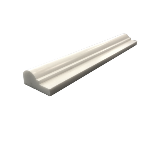 Dolomite Marble Polished Chair Rail Molding Finishing Trim| White Marble Trim| Wall Trim| Marble Molding| Finishing marble Piece| White Dolomite Trim All Marble Tiles
