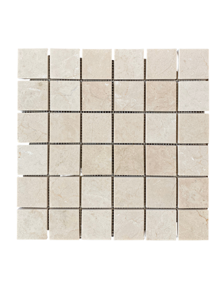 Crema Marfil 2x2 Marble Square Mosaic Polished All Marble Tiles