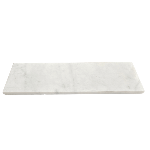 Bianco Carrara Polished Bullnose 4x12 Molding| Marble Bullnose Tile| White Marble Bullnose| Bianco Carrara Molding Tile| White Marble Trim All Marble Tiles