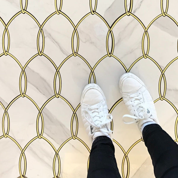 Gentle Mir Porcelain Waterjet Mosaic Polished All Marble Tiles
