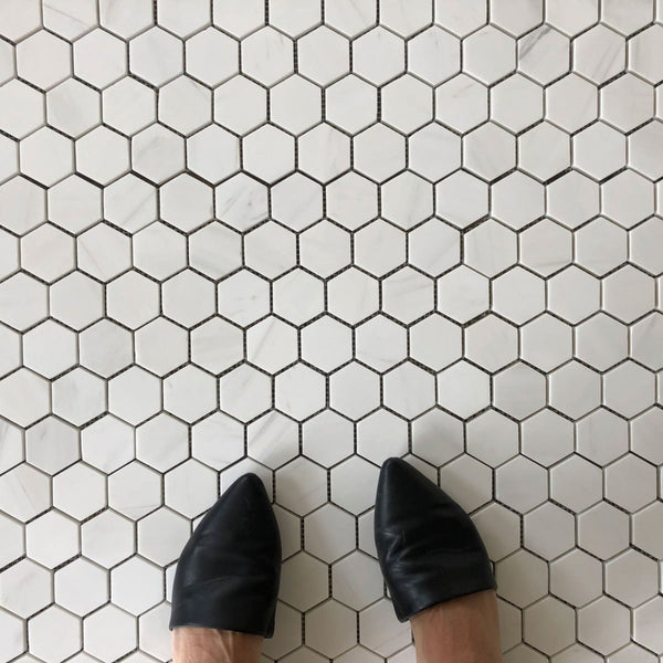 Dolomite Hexagon 2" Polished Mosaic All Marble Tiles