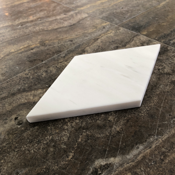 Dolomite Marble Soft Touch Mosaic Rhombus 4" $19.99/SF All Marble Tiles