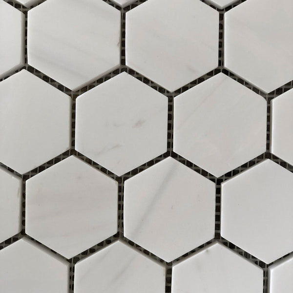 Dolomite Hexagon 2" Polished Mosaic All Marble Tiles