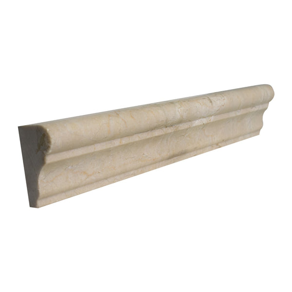 Crema Marfil Marble 2x12 Crown Chair Rail Honed All Marble Tiles