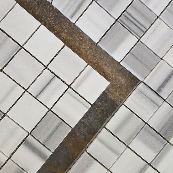 Equator Marmara Marble Polished 2x2 Square Mosaic Tile All Marble Tiles