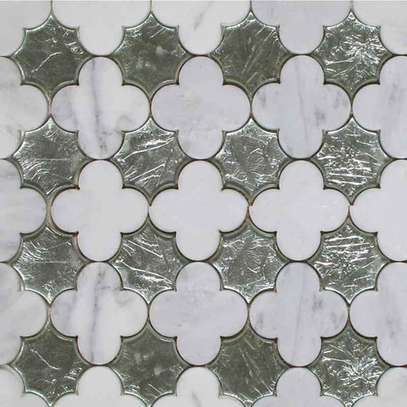 Alicha White Marble Tile waterjet Mosaic from allmarbletile – All Marble  Tiles