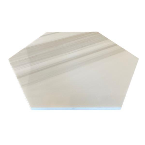 Dolomite Isola Marble Hexagon Tile Polished 18" $32.00/SF All Marble Tiles