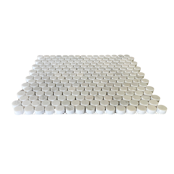 Arabescato Penny Round 3/4" Polished Tile All Marble Tiles