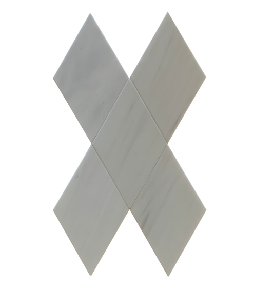 Dolomite Marble Soft Touch Mosaic Rhombus 4" $19.99/SF All Marble Tiles