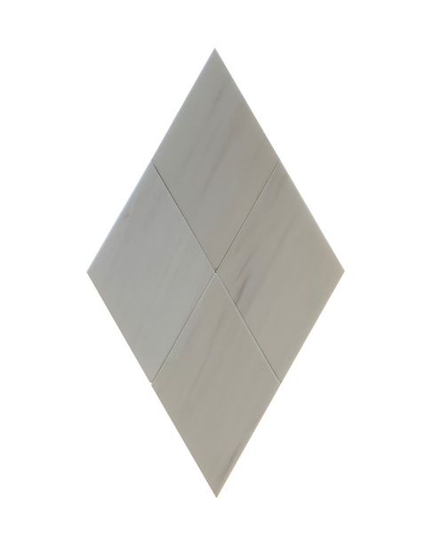 Dolomite Marble Soft Touch Mosaic Rhombus 4" $19.99/SF All Marble Tiles