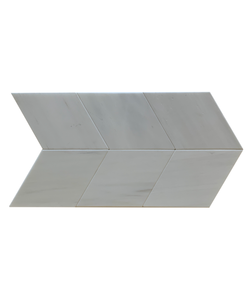 Dolomite Marble Soft Touch Mosaic Rhombus 4" $19.99/SF All Marble Tiles