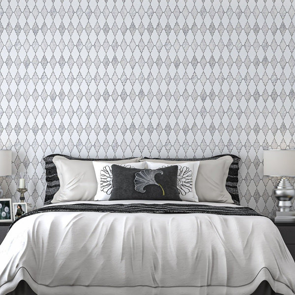 Elisa Waterjet Mosaic Dolomite and Carrara All Marble Tiles