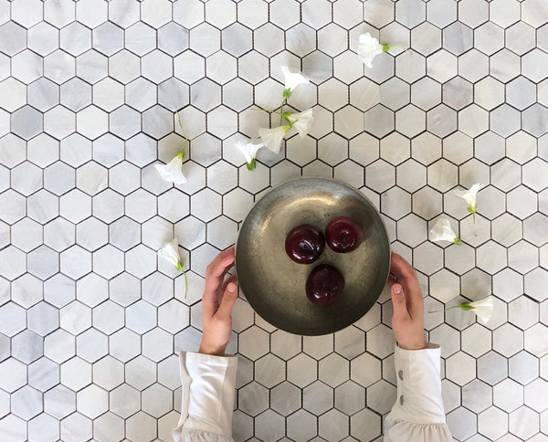 Siberian Grey Polished Hexagon 2" Mosaic All Marble Tiles