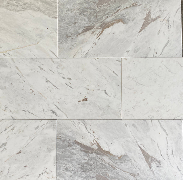 Volakas Marble Tile Polished 12"x24" $18.50/SF All Marble Tiles