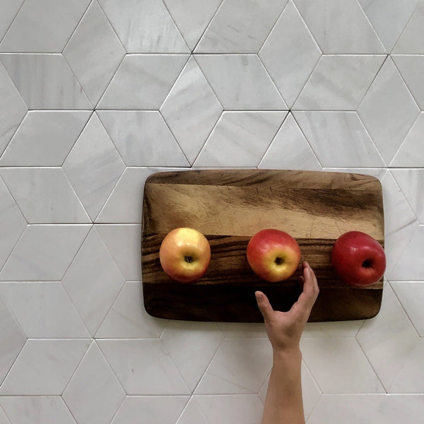Dolomite Marble Soft Touch Mosaic Rhombus 4" $19.99/SF All Marble Tiles