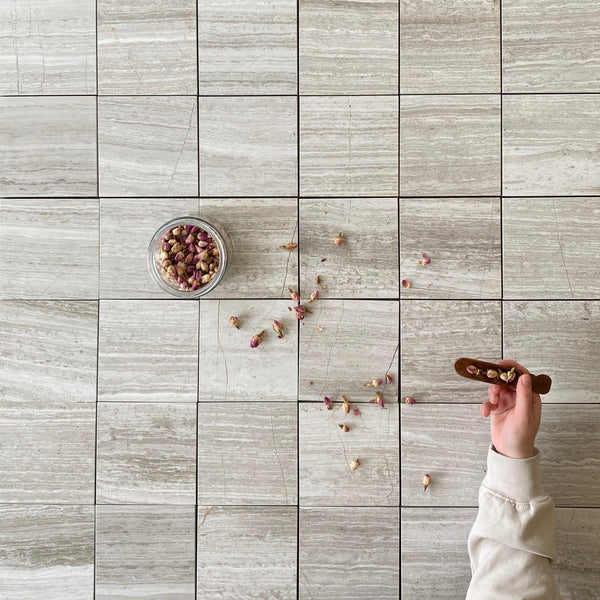 Oyster Gray Drift Wood Marble Tile Polished 6x6 $11.25/SF Kitchen Floor Tile| Wall Tile| Brown Kitchen Tile| Brown Marble Tile| Kitchen backsplash Tile| Bathroom Floor Tile All Marble Tiles