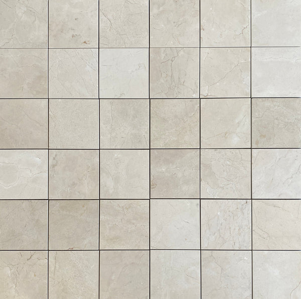 Crema Marfil 6x6 Marble Tile $9.50/SF Polished | Luxurious Flooring Tile| Wall Tile| Accent Tile| Kitchen & Bathroom Décor| Timeless Beige Design All Marble Tiles