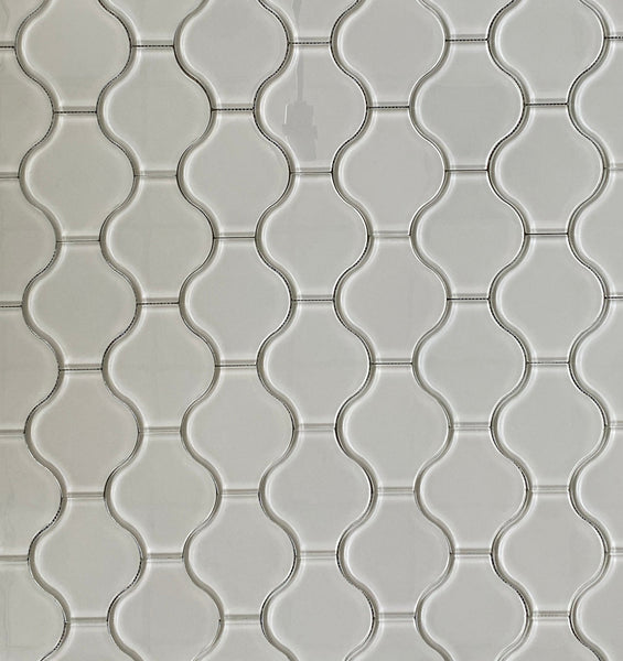 Lanterna Waterjet Mosaic Gray Clear Glass Tile Polished| Stylish Wall Décor| Contemporary Design| Ideal for Kitchens & Bathrooms| Chic & Sophisticated All Marble Tiles