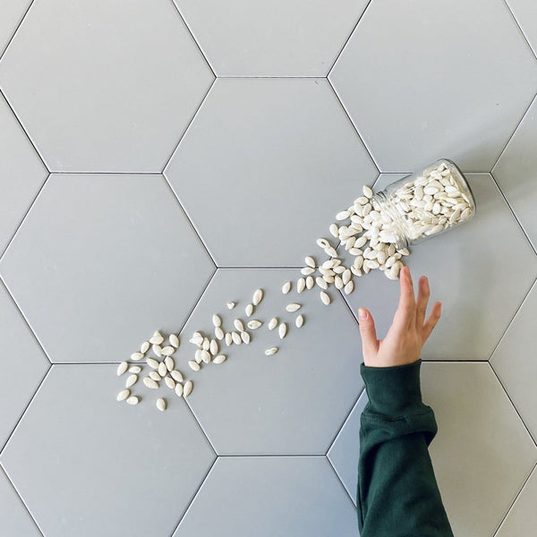 Toscana Perla Porcelain Hexagon tile 10" $8/SF All Marble Tiles