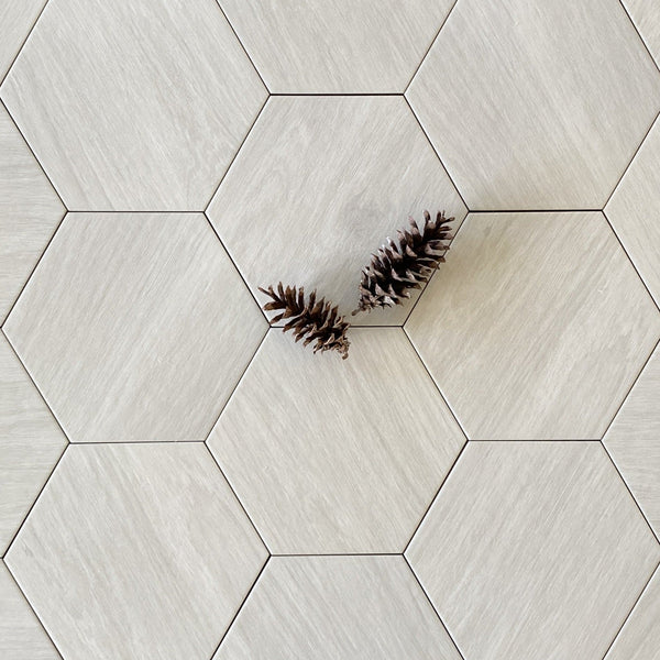 Atlas Blanco Porcelain Hexagon tile 10" $8/SF All Marble Tiles