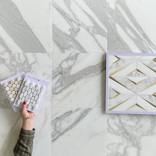 Calacatta Marble Tile Polished 12"x12"- $29.99/SF All Marble Tiles