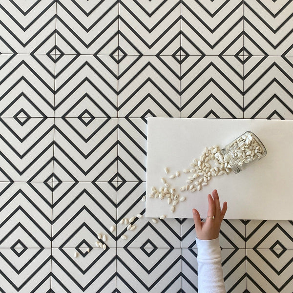 Trois Bandes porcelain Tile Matte 8"x8" $8.50/SF All Marble Tiles