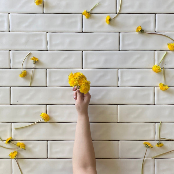 Iris Blanco Ceramic tile Matte 3x12- $6.99/SF All Marble Tiles
