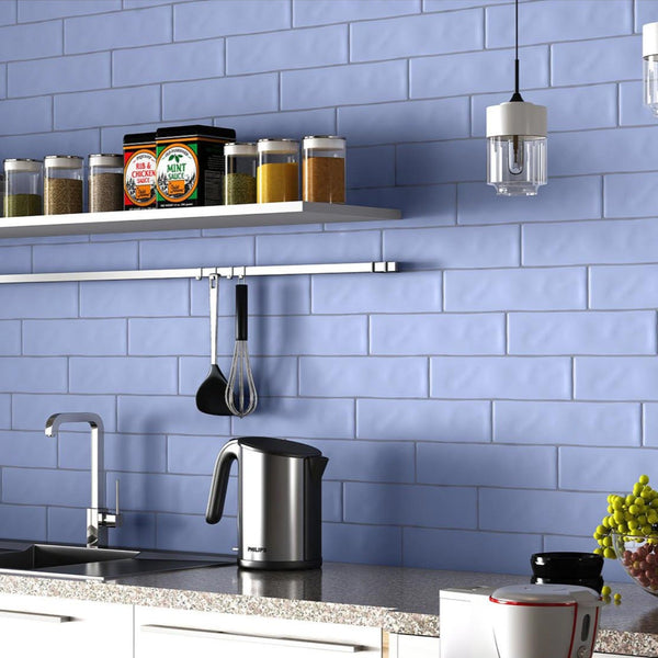 Iris Azul Ceramic tile polished 3x12 - $6.99/SF All Marble Tiles