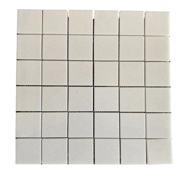 Thassos White 2X2 Polished Marble Square Mosaic All Marble Tiles