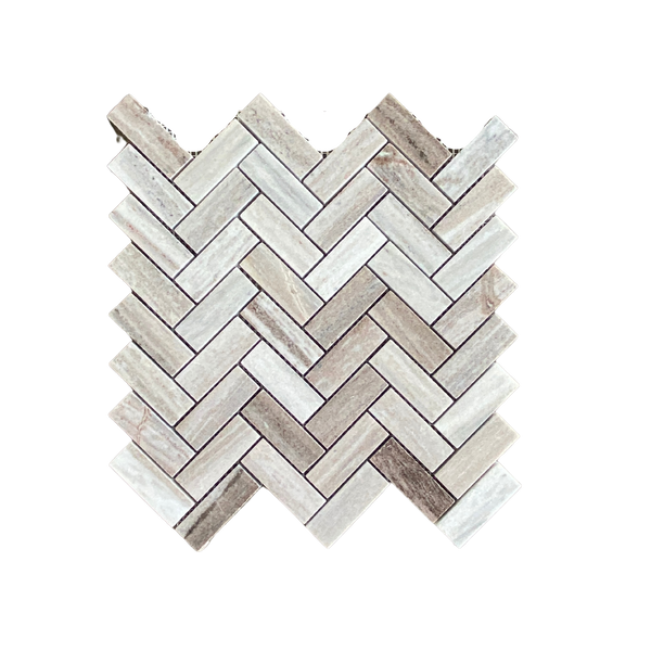 Palissandro Herringbone Polished Mosaic 1"X2 1/2" All Marble Tiles