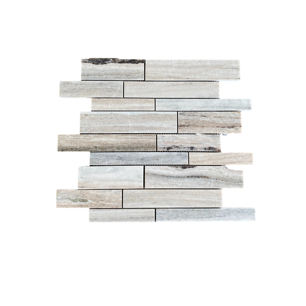 Palissandro Random Strip Polished Mosaic All Marble Tiles