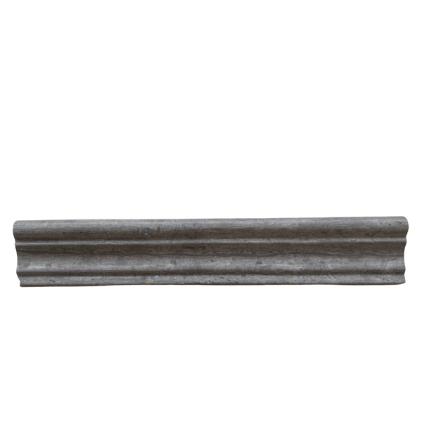 Milano Gray Marble Liner Crown Molding Trim| Grey Marble Molding Trim| Kitchen Tile Trim Piece| Marble Tile Finishing Piece| grey Marble Crown Mold All Marble Tiles