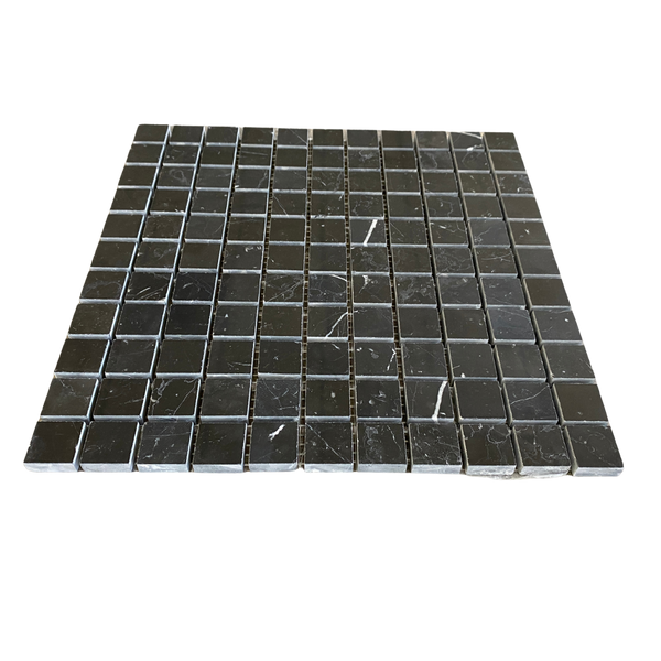 Nero Marquina Marble Mosaic Polished square 1x1 All Marble Tiles