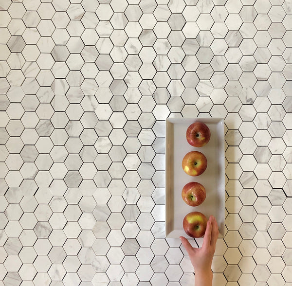 Volakas Marble Mosaic Polished Hexagon 2"x2" All Marble Tiles