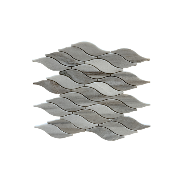 Hoya Waterjet Mosaic Imperial Carrara All Marble Tiles