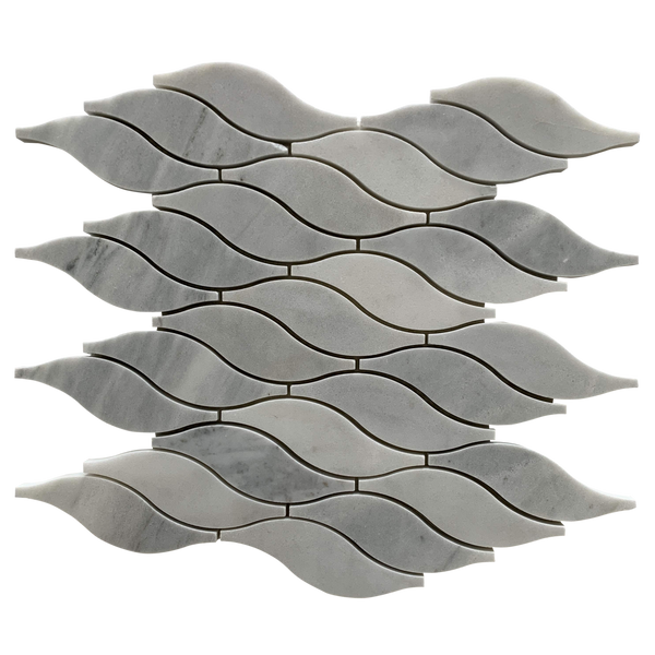 Hoya Waterjet Mosaic Imperial Carrara All Marble Tiles