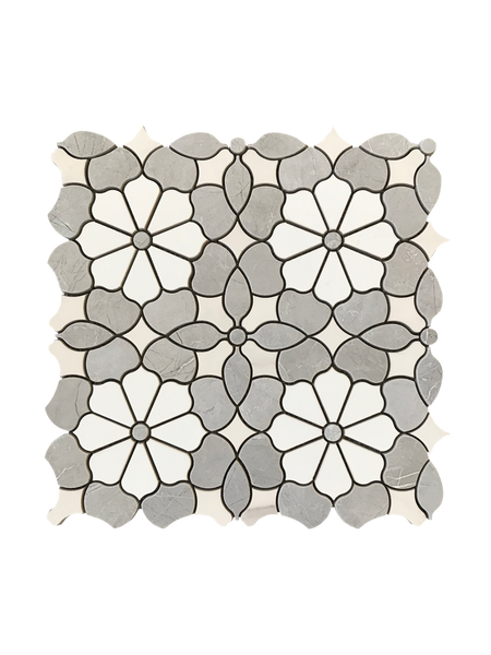 Sunflower Porcelain Waterjet Mosaic Polished All Marble Tiles