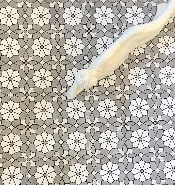 Sunflower Porcelain Waterjet Mosaic Polished All Marble Tiles