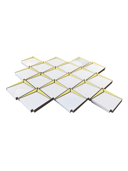 Prisma Gold Porcelain Waterjet Mosaic Polished All Marble Tiles