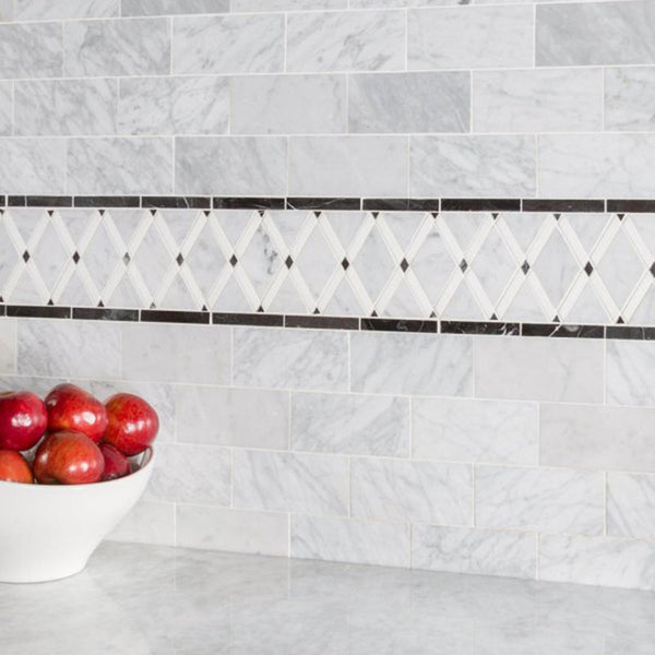 Bianco Carrara 3x6 Marble Tile $10.25/SF Polished All Marble Tiles