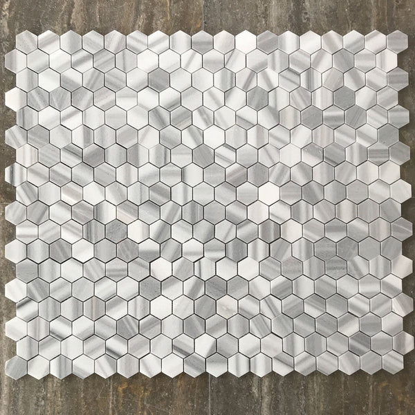 Equator Hexagon 2" Polished Mosaic All Marble Tiles