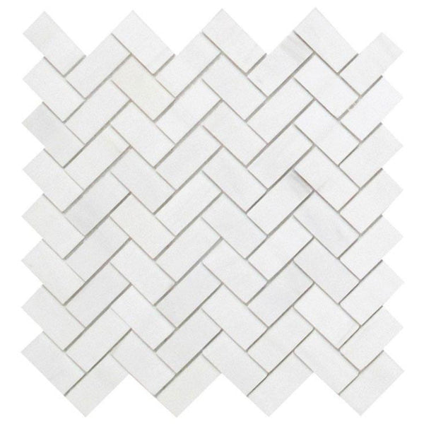 Dolomite Marble 1x2 Herringbone Mosaic Tile Polished All Marble Tiles
