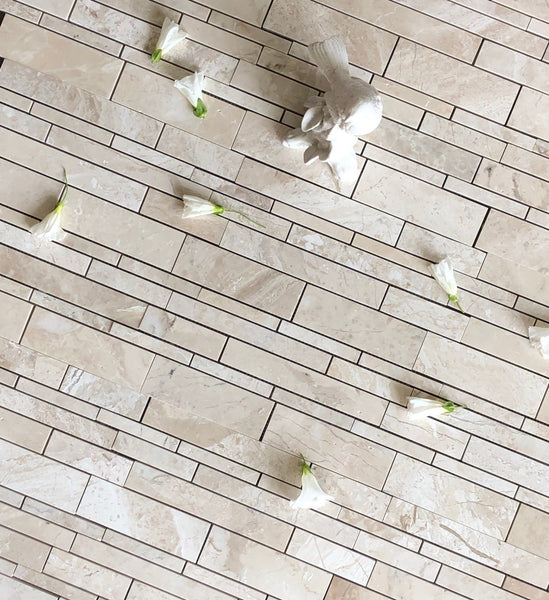 Diana Royal Marble Mosaic Polished Strip Bar All Marble Tiles