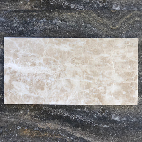 Cappuccino 6x12 Polished Marble Wall And Floor Tile $7.95/SF All Marble Tiles