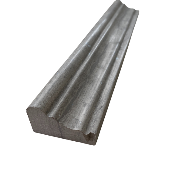 Milano Gray Marble Liner Crown Molding Trim| Grey Marble Molding Trim| Kitchen Tile Trim Piece| Marble Tile Finishing Piece| grey Marble Crown Mold All Marble Tiles